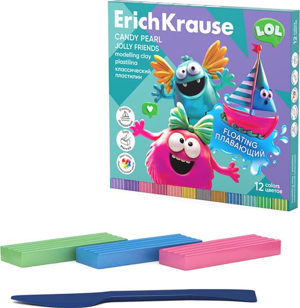 Пластилин Erich Krause Jolly Friends Candy Pearl / 65447 2