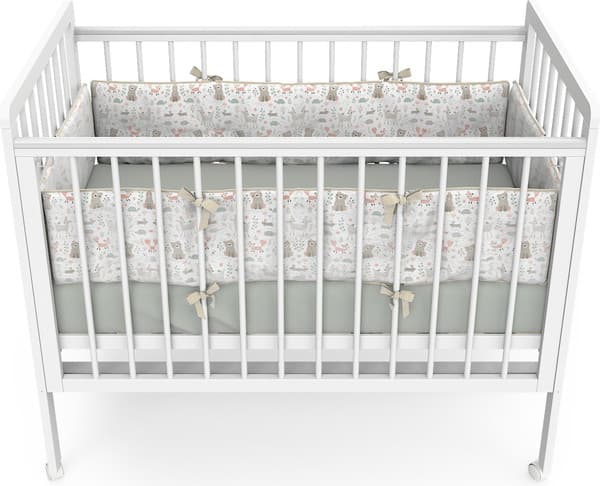 Детская кроватка Атон Baby Master Ariel 04 колесо дерево 5