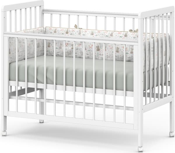 Детская кроватка Атон Baby Master Ariel 04 колесо дерево 4