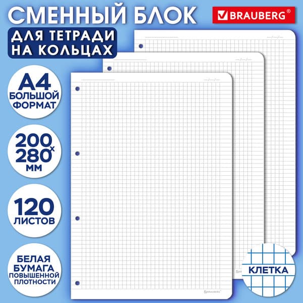 Сменный блок листов Brauberg А4 / 404516 2