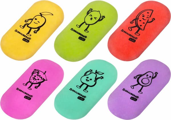 Набор ластиков Brauberg Kids. Fruits / 272669 8