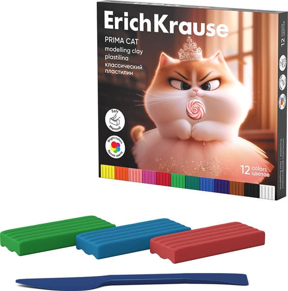 Пластилин Erich Krause Prima Cat / 65197 2