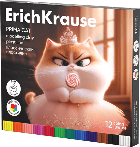 Пластилин Erich Krause Prima Cat / 65197