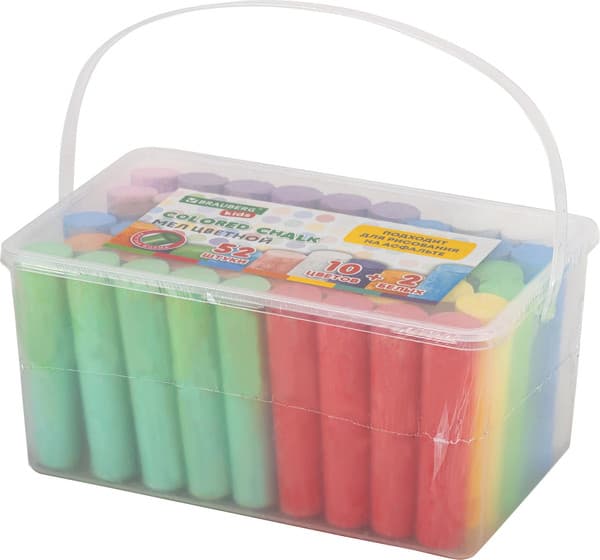 Набор мела канцелярского Brauberg Kids. В ведерке / 272774 4