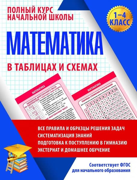 Учебное пособие Принтбук Математика в таблицах и схемах 1-4 класс, мягкая обложка