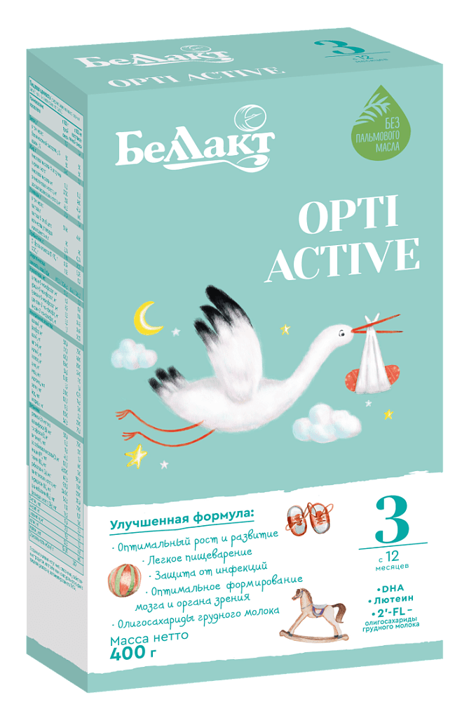 Напиток сухой молочный «Беллакт ОPTI ACTIVE 3», 400 г.