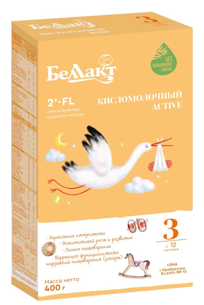 Напиток сухой кисломолочный «Беллакт Кисломолочный Active 3», 400 г.