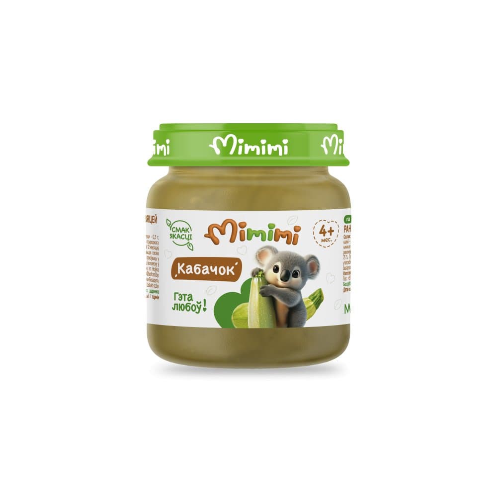 Пюре для детского питания «Mimimi» Кабачок, 80 г.