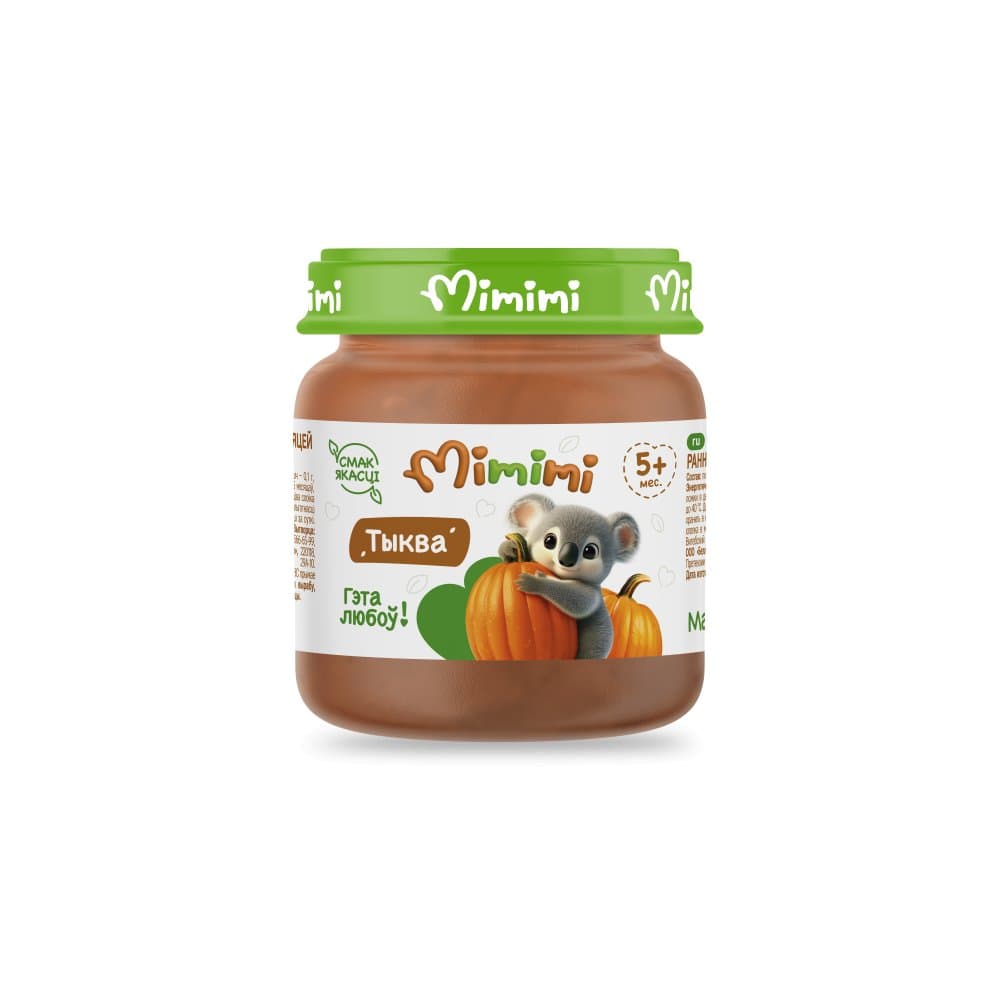 Пюре для детского питания «Mimimi» Тыква, 80 г.