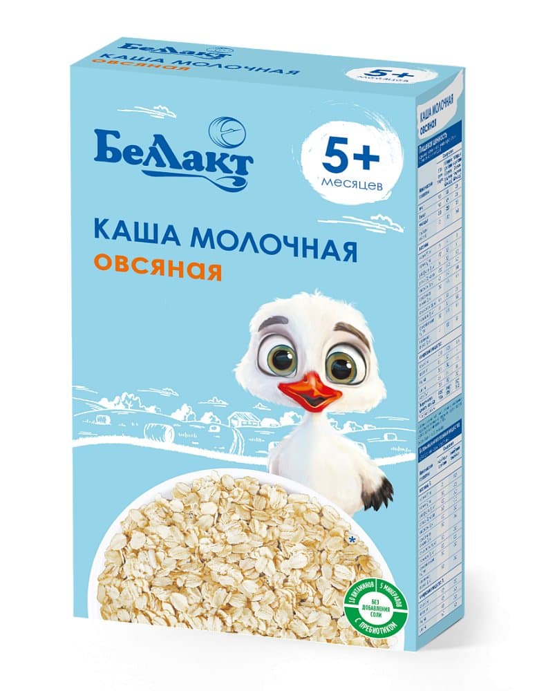 Каша на зерно-молочной основе овсяная «Беллакт», 200 г