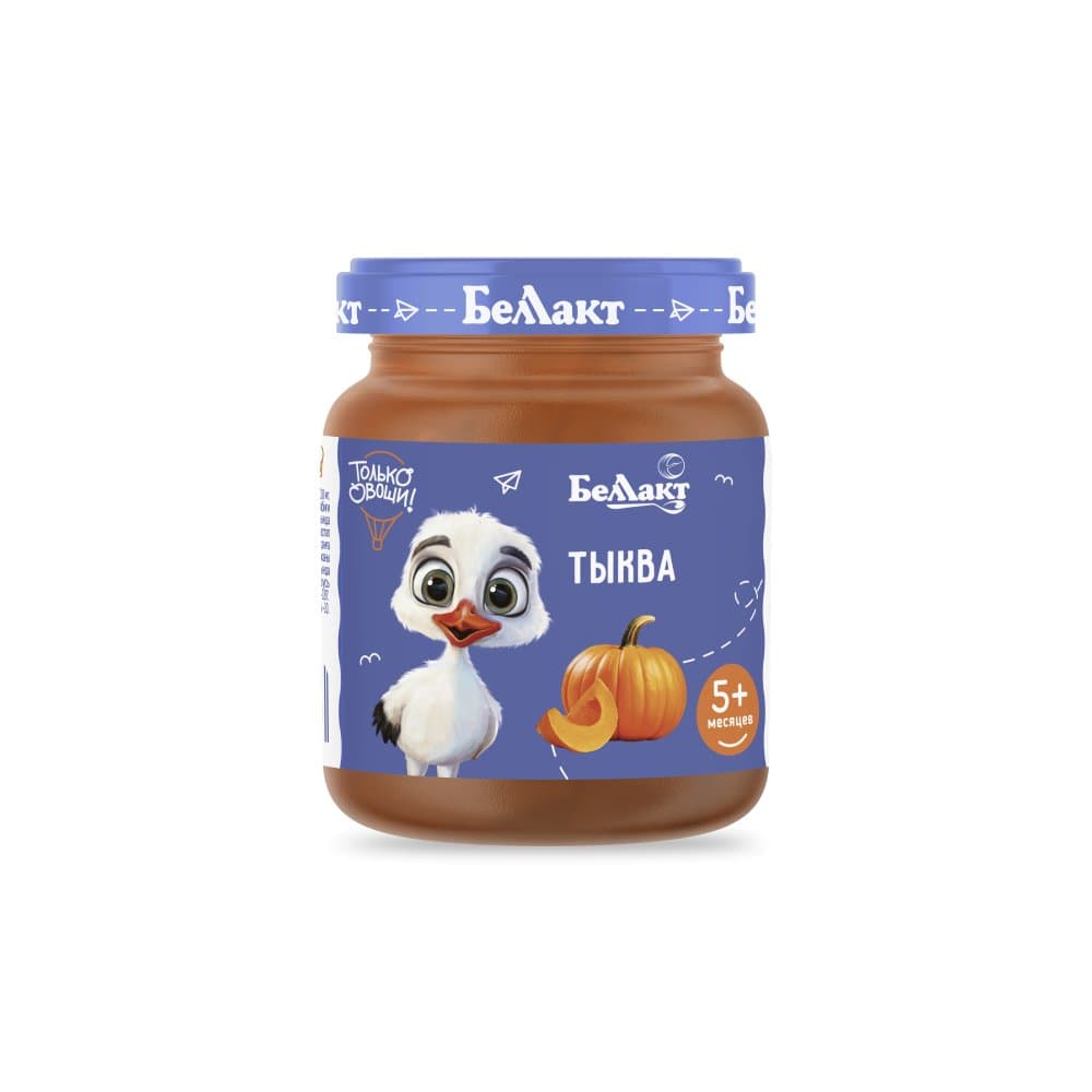 Пюре для детского питания «Беллакт» Тыква, 100 г. 1
