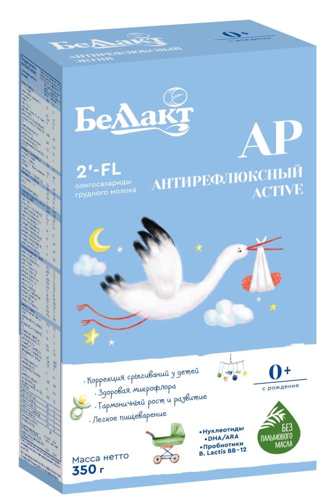 Смесь сухая антирефлюксная «Беллакт Антирефлюксный Active», с рождения, 350 г.