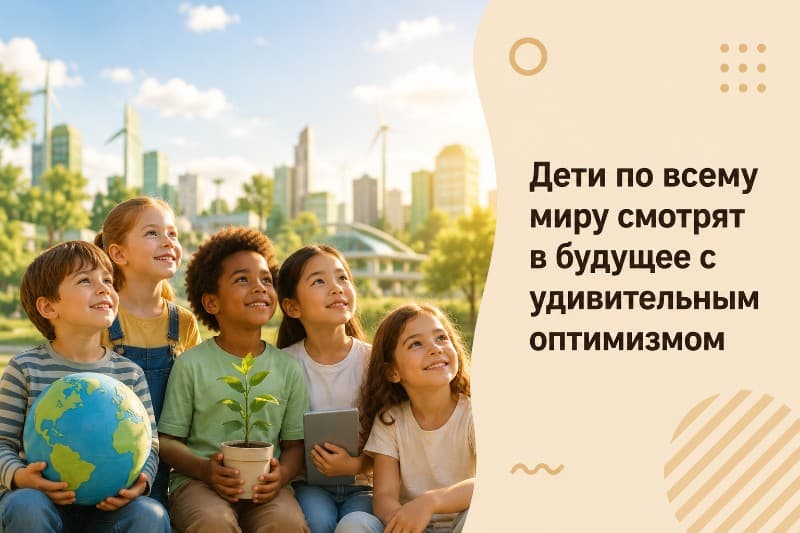Дети по всему миру смотрят в будущее с удивительным оптимизмом
