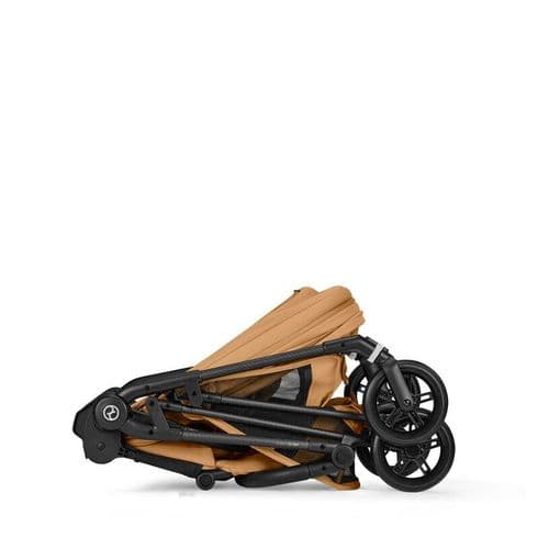 КОЛЯСКА ДЕТСКАЯ - CYBEX-MELIO(CARBON )-ЦВЕТ-CHINNA MON YELLOW , CHOCOLATE BROVN- 2026 NEW 4