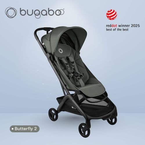 КОЛЯСКА ДЕТСКАЯ - BUGABOO - BUTTERFLY 2 + ПОРУЧЕНЬ - СЛОЖЕНИЕ ЗА 2 СЕКУНДЫ