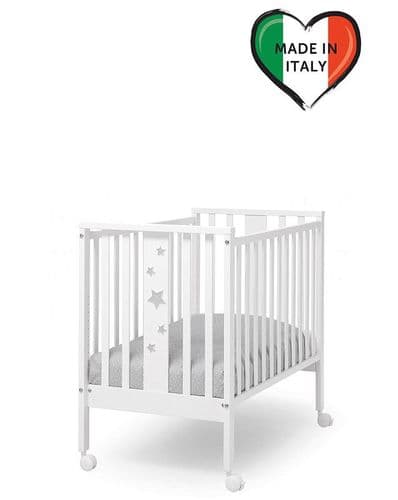 КРОВАТКА ДЕТСКАЯ-ЕRBESI-mini model CHARLY, STELINO(110X65.5 )+ МАТРАС-9 ПОЛОЖЕНИЙ-MADE IN ITALY 2