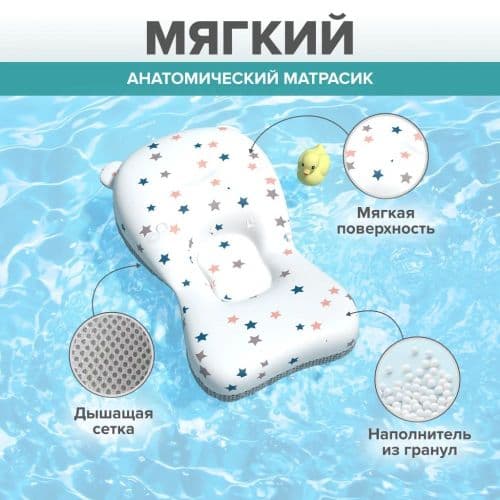 Ванночка складная с матрасиком (голубой) 3