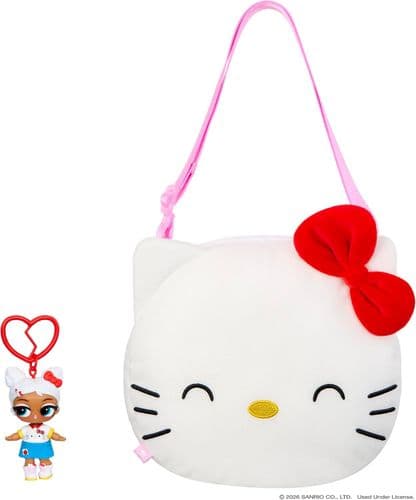 Большая двусторонняя плюшевая игрушка LOL Surprise Hello Kitty с куклой