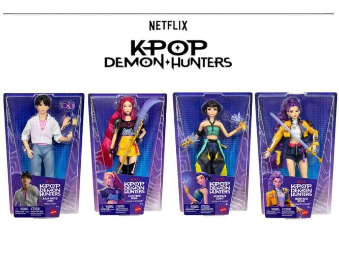 Новинка KPop Demon Hunters Core Huntrix Rumi, Mira, Zoey & Jinu - куклы от Mattel