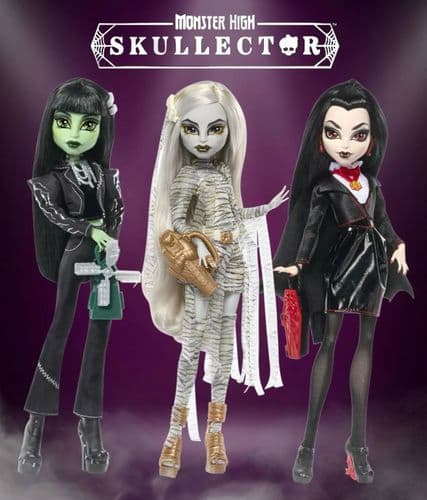 Куклы монстр хай Monster High Skullector х Universal Monsters Франкенштейн, мумия и Дракула 5
