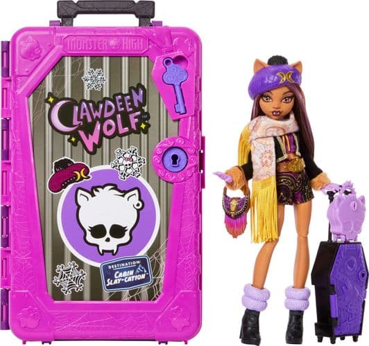 Кукла монстр хай Monster High Skulltimate Secrets Cabin Slay-cation Clawdeen Клодин