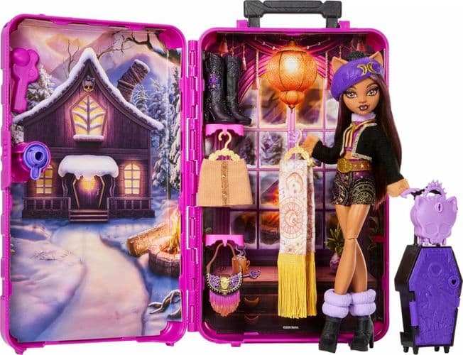 Кукла монстр хай Monster High Skulltimate Secrets Cabin Slay-cation Clawdeen Клодин 3