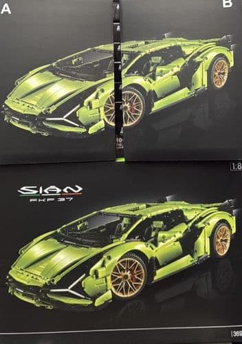 Конструктор Лего Sian сиан 1:8 3696 деталей 2