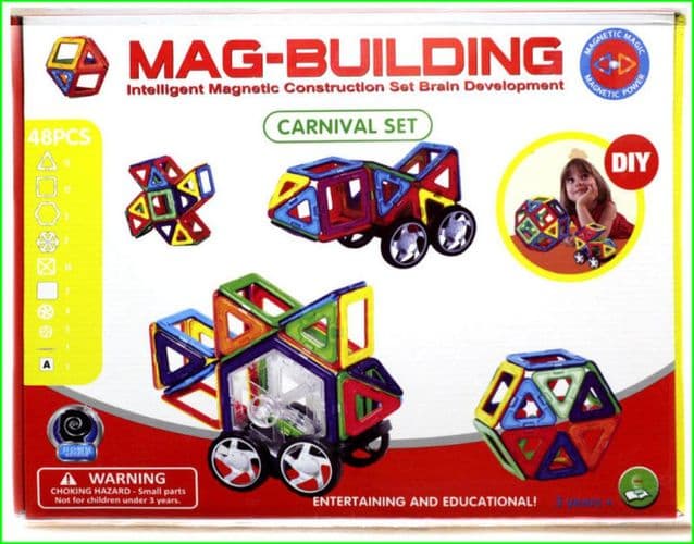 Магнитные конструкторы Mag Building 36, 48, 56 дет 2