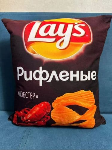 Декоративная подушка чипсы Lays Лейс, 45х30 см 3