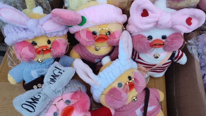 Мягкая игрушка уточка лалафанфан (lalafanfan duck) 2