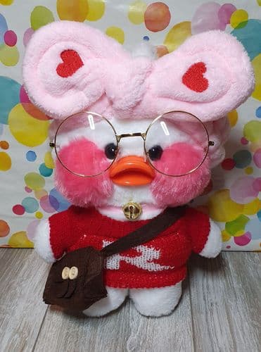 Мягкая игрушка уточка лалафанфан (lalafanfan duck) 3