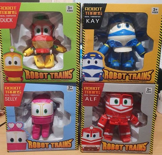 Роботы Поезда из мультфильма (Robot Trains) 4 шт. 2
