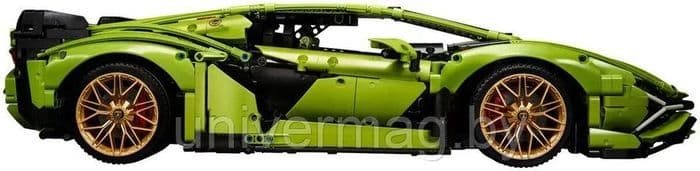 Конструктор для детей Техник Lamborghini Sian на радиоуправлении 3696 дет. 2