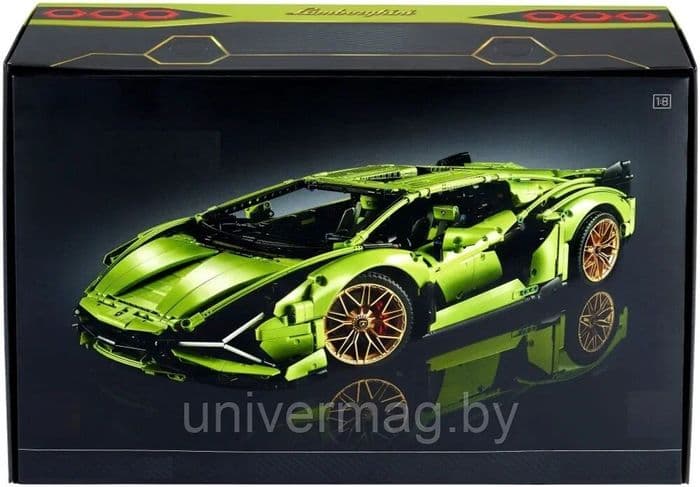 Конструктор для детей Техник Lamborghini Sian на радиоуправлении 3696 дет.