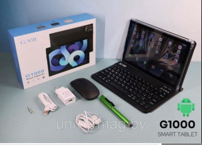 Планшет G-Vill G1000, Android 13, 16GB/512GB, 2 SIM, LTE, 8000mAh, 10.1'' LTE и Wi-Fi LPS диспл 2