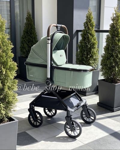 Коляска Luxmom B1 2 в 1 с перекидной ручкой 4