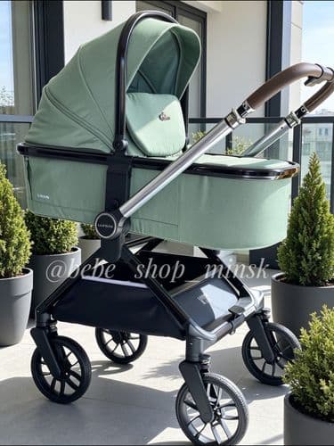 Коляска Luxmom B1 2 в 1 с перекидной ручкой 3