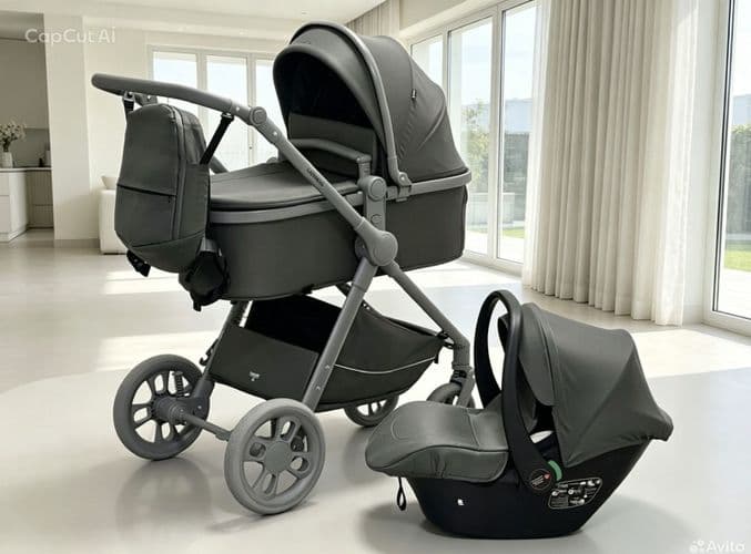 Коляска трансформер 2 в 1 Luxmom 530 3