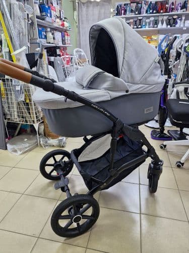 НоваяКоляска 2 в 1 RIKO BASIX BELLA LIFE GREY