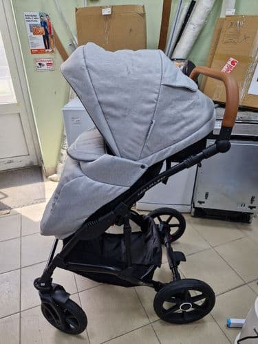 НоваяКоляска 2 в 1 RIKO BASIX BELLA LIFE GREY 2