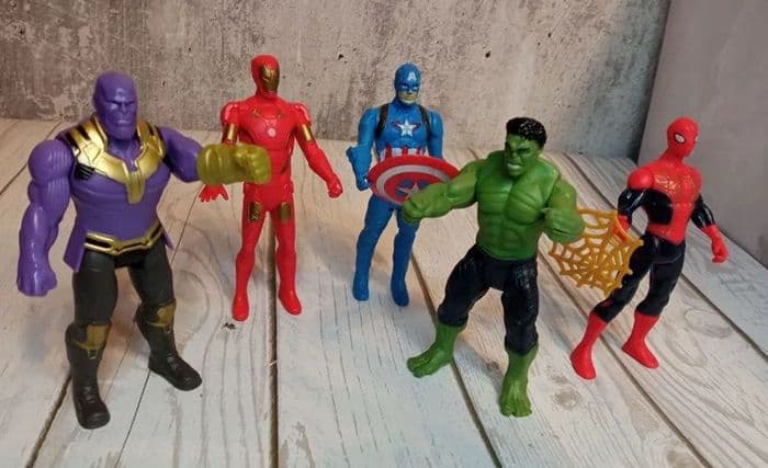 Набор супергероев Marvel 5 героев 20 см 2