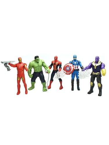 Набор супергероев Marvel 5 героев 20 см 3