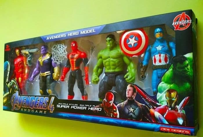 Набор супергероев Marvel 5 героев 20 см