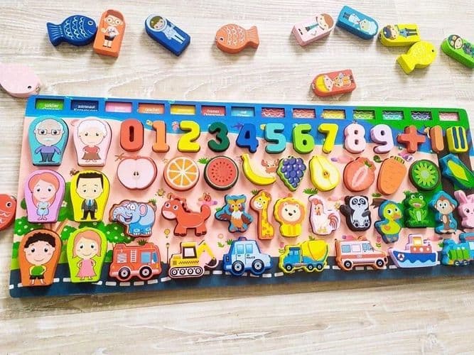 Развивающая игра Монтессори ''Магнитная рыбалка''