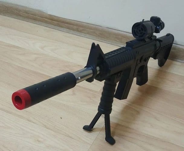 Детский игрушечный автомат 3 в 1, бластер снайпер винтовка, аналог Нерф игрушечное оружие для детей 2