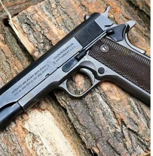 Детский игрушечный пневматический пистолет 1911A из металла, детская игрушечная пневматика воздушка 3