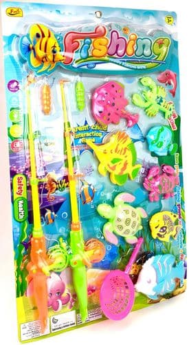 Игровой набор для ванной и бассейна рыбалка Fishing, 11 предметов, игрушка для купания, 60х38 см 3
