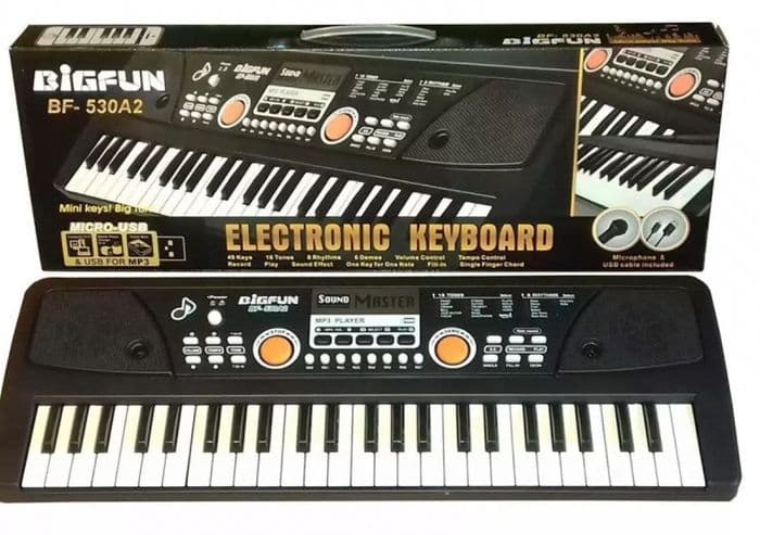 Детский синтезатор Bigfun, пианино, микрофон, USB, MP3, запись, 49 клавиш, 61 клавиша 4