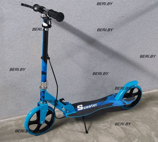 Самокат Scooter 3623B двухколесный, складной, подростковый с ручным тормозом ДОСТАВКА 4