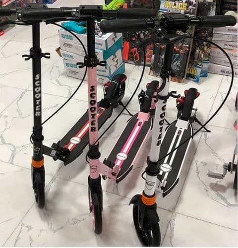 Самокат подростковый, складной, двойной амортизатор, дисковый тормоз, Scooter Urban Disk 116D 2